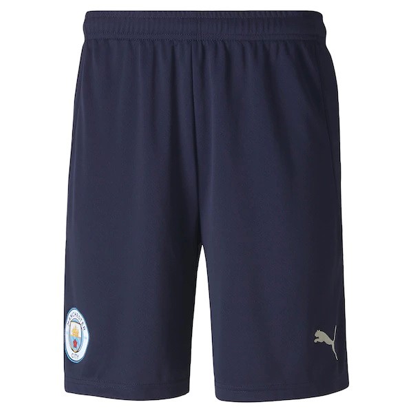 Pantalones Manchester City Replica Tercera Ropa 2020/21 Azul